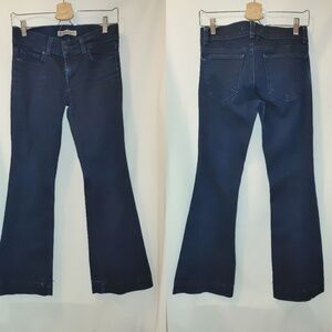 J. Brand Lovestory Slim Flare 27 Dark Wash‎  Stretch y2k Celeb Style